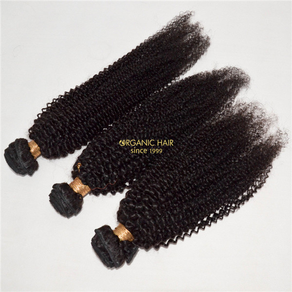 Brazilian curly human hair extensions